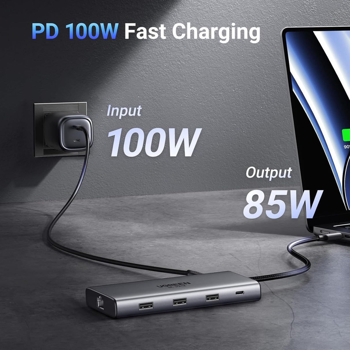 UGREEN 15534 Revodok Pro 210 10-in-1 USB-C Hub Dual HDMI 4K@60Hz PD100W | UGREEN India