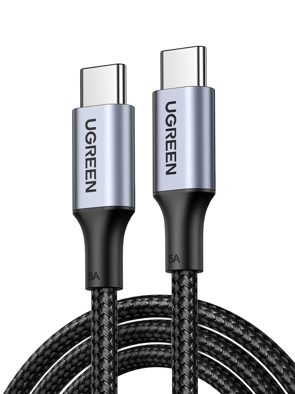 UGREEN 3M USB C to USB C Cable 100W Fast Charge USB C 2.0 5A PD Nylon Braided Compatible for MacBook Pro 2021 iPad Pro Samsung Galaxy S21 S20 Note 20 Dell XPS Pixel (90120) - Ugreen India