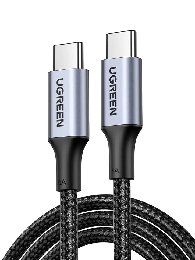 UGREEN 3M USB C to USB C Cable 100W Fast Charge USB C 2.0 5A PD Nylon Braided Compatible for MacBook Pro 2021 iPad Pro Samsung Galaxy S21 S20 Note 20 Dell XPS Pixel (90120) - Ugreen India