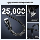 UGREEN HDMI 2.1 Cable 3M 8K@60Hz 48Gbps Ultra High Speed Braided PS5 Xbox Series X 4K120Hz UHD TV (80404)