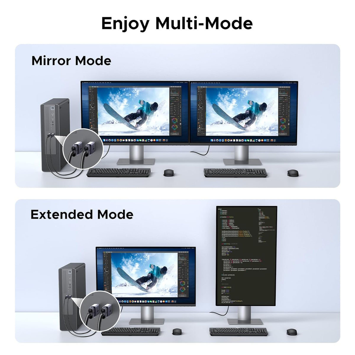 Unifirectional Monitor UGREEN 4K 2-Pack Adapter Unidirectional Display Port 1.2 to HDMI 1.4 M ...