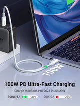 UGREEN USB 4.0 Cable 0.8M 100W USB C to USB C 40Gbps Data Transfer 8K Video PD Fast Charging MacBook iPad Dell XPS (40113)