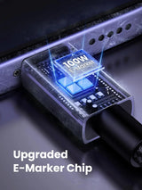 UGREEN 3M 100W USB C 2.0 Cable, PD Fast Charging Cord, 480Mbps Data Transfer for iPhone 16 Pro Max/15, MacBook Pro, iPad Pro, Pixel 9/8 Pro, Galaxy S24 S23, Dell XPS, Switch, Steam Deck (45065) - Ugreen India