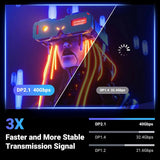 UGREEN 6Ft/2M DisplayPort Cable 2.1 [VESA Certified] DP2.0 40Gbps Support 16K@30Hz 8K@240Hz 4K@240Hz HDR, HDCP, DSC 1.2a, Braided Cord Compatible FreeSync G-Sync Video Card Monitor (15384) - Ugreen India