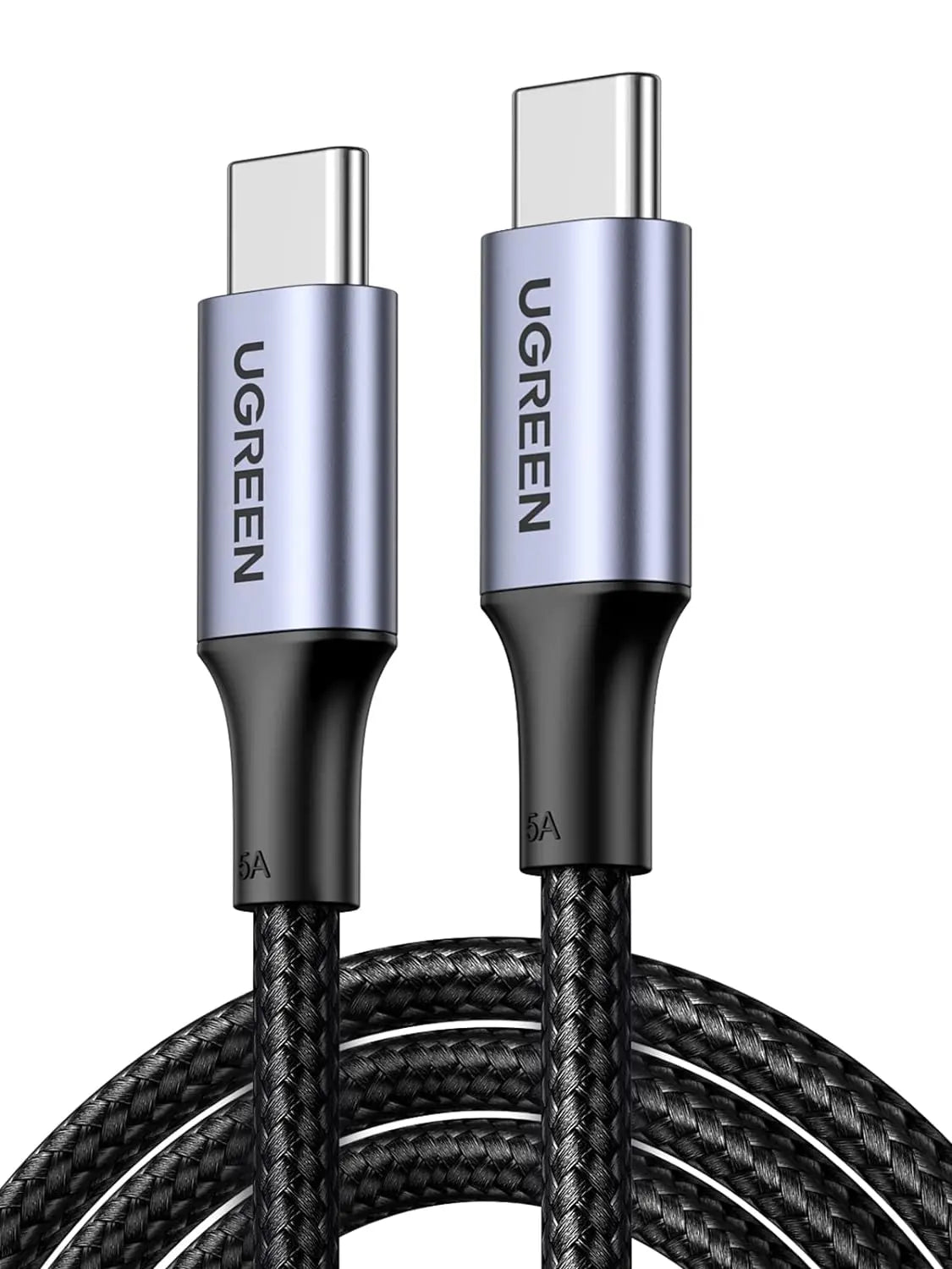 UGREEN 2M USB-C to USB-C Cable, 100W PD Charging Cord for Apple MacBook Pro, Huawei Matebook, iPad Pro 2018, Chromebook, Pixel 3 XL, Samsung Note 10 S10, Nintendo Switch (70429) - Ugreen India