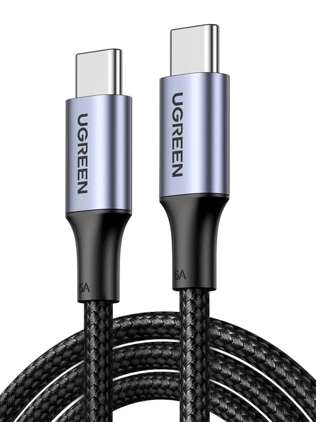 UGREEN 2M USB-C to USB-C Cable, 100W PD Charging Cord for Apple MacBook Pro, Huawei Matebook, iPad Pro 2018, Chromebook, Pixel 3 XL, Samsung Note 10 S10, Nintendo Switch (70429) - Ugreen India