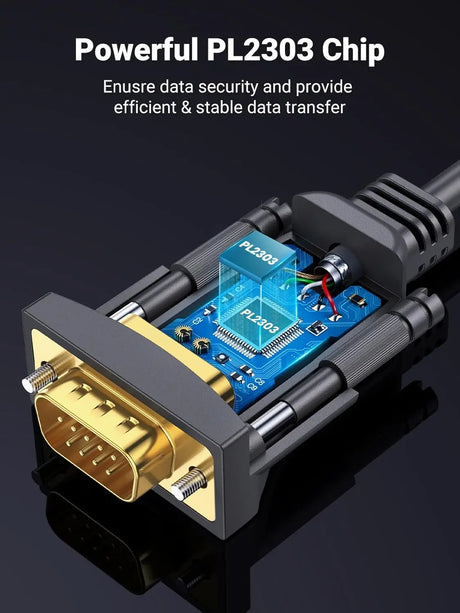 Ugreen 3M/10Ft USB to RS232 DB9 Serial Male to Male Converter Adapter Cable with FTDI Chipset Gold Plated Driverless for Win8.1 8 Compatible with 8 7 Vista XP 2000 and Mac OS X 10.6 and Above (20223) Ugreen India