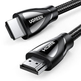 UGREEN 5M/16Ft 8K HDMI 2.1 Cable Ultra High Speed 48Gbps 4K 120Hz Braided Cord Dynamic HDR Vision HDR 10 eARC Cable Compatible with MacBook pro 2021 PS5 PS4 Xbox Roku UHD TV Blu-ray Projector(80405)