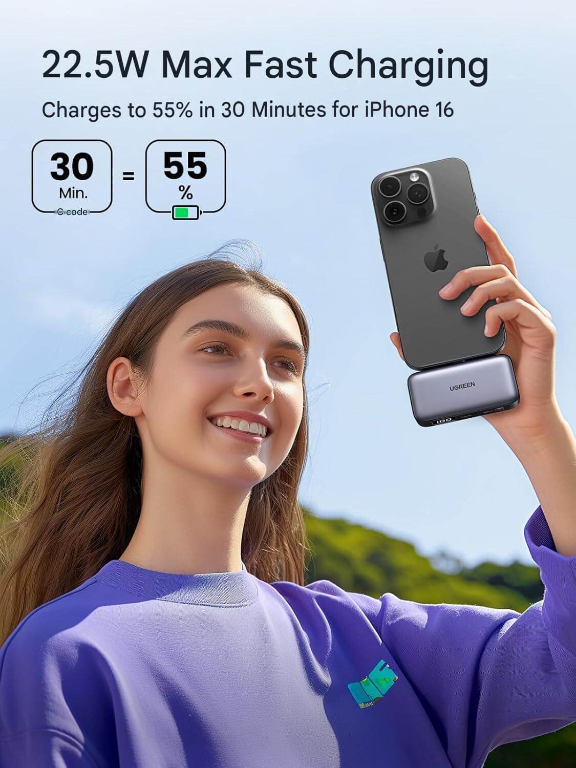 UGREEN PB503 compatibility with USB-C iPhone Samsung Galaxy and Google Pixel