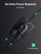 UGREEN HDMI 2.0 4K 60Hz 2 In 1 Out Switch, Bi-Directional with 1M HDMI Cable Support 4K 3D Compatible with Xbox PS4 PS5 Blu-Ray Player TV Stick Monitor(70607)