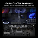 UGREEN Docking Station, Triple 4K Display (2x DP+ HDMI), 14-Port USB-C Dock, 100W Max Charging for Laptop, 27W Max USBC, 10Gbps USB-C/A, 170MB/s SD, Ethernet, Audio, 140W Power Supply for Dell, HP(85489)