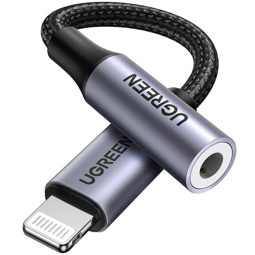 UGREEN Lightning to 3.5mm Headphone Adapter MFi Certified Aluminum Shell iPhone 11 Pro Max X XR XS 7 8 Plus 30756