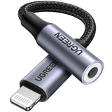 UGREEN Lightning to 3.5mm Headphone Adapter MFi Certified Aluminum Shell iPhone 11 Pro Max X XR XS 7 8 Plus 30756