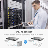 UGREEN USB to RJ45 Console Cable 1.5M USB 2.0 Ethernet Console Adapter Cisco Router Switch Firewall Windows Mac Linux (50773)