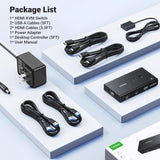 UGREEN 45452 HDMI KVM switch package list