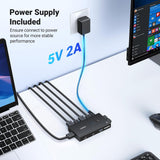 UGREEN 45452 KVM switch with included 5V 2A power supply