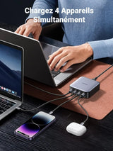 UGREEN Nexode 100W USB-C Charger 4-Port EU GaN II Fast Charger Desktop Laptop MacBook iPhone iPad Galaxy Steam Deck 90928