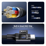 UGREEN USB C to 3.5mm Headphone Jack Adapter Type-C Male Female Audio Dongle iPhone 15 Samsung Galaxy Google Pixel (80154)
