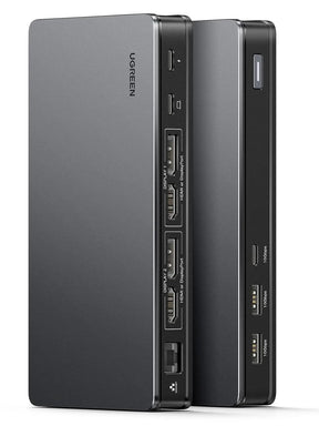 UGREEN 9-in-1 USB-C Adapter Dual Monitor 2 HDMI 2 DisplayPort 4K 60Hz 100W PD Ethernet USB 3.2 Docking Station 90912 Ugreen