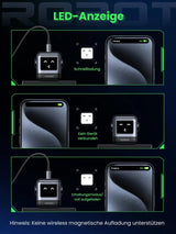 UGREEN Nexode RobotGaN 65W USB C Charger GaN Fast Wall Charger 3 Port 2x USB C 1x USB A iPhone 15 MacBook Galaxy (25685B)