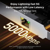 UGREEN 75681 5Gbps PCIe Ethernet card speed