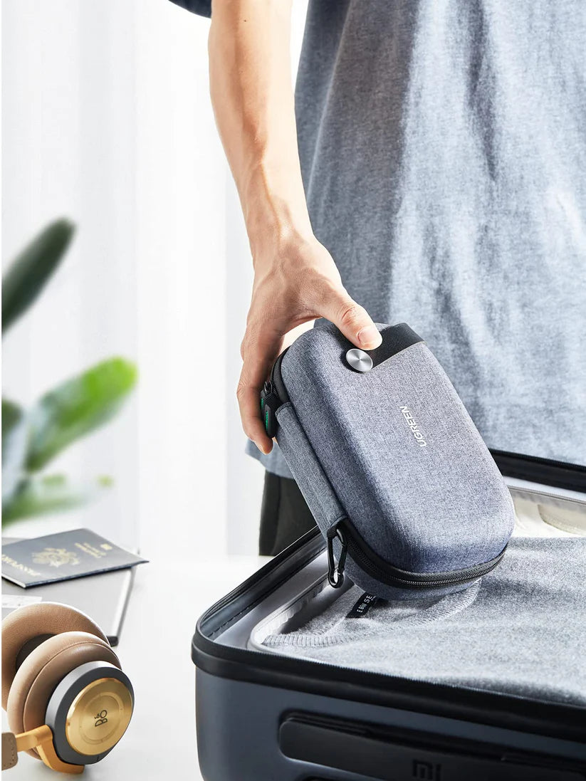UGREEN 50903 structured EVA accessories case with protective exterior and soft internal storage