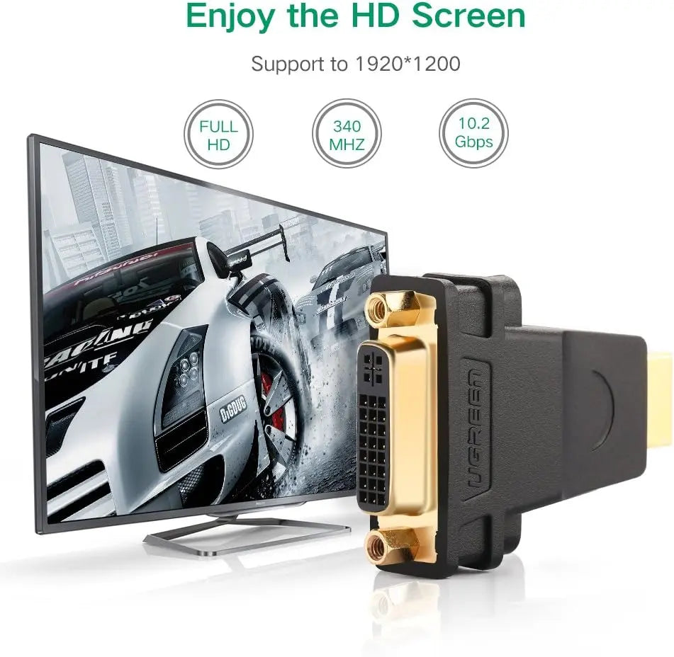 UGREEN HDMI Male to DVI (24+5) Female Adapter (20123) - Ugreen India