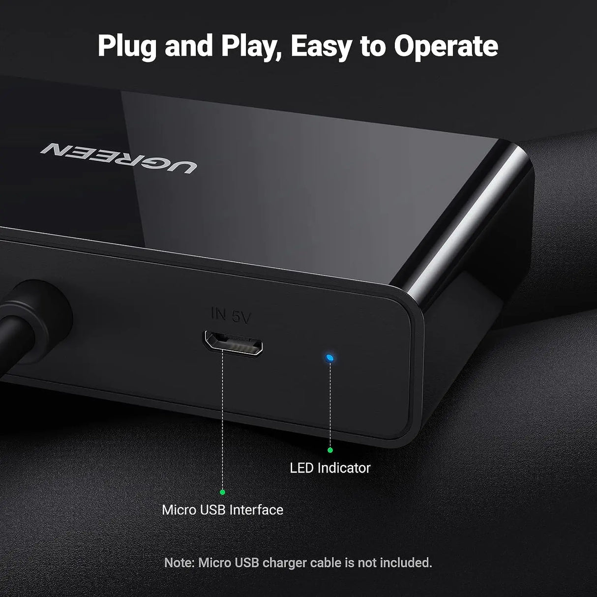 UGREEN VGA Splitter 1 In 2 Out Full HD 1080p Video Duplicator 1 VGA Input 2 VGA Outputs Monitor Projector HDTV PC Laptop 20918