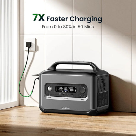 UGREEN PowerRoam 1200W Portable Power Station, 1024Wh Solar Generator, LiFePO4 Battery, 1.5H Fast Charging, 1200W AC Outlets, Generators for Outdoor Camping/Home Backup/RVs (Solar Panel Optional) 15054 - Ugreen India