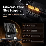UGREEN 75681 universal PCIe slot support