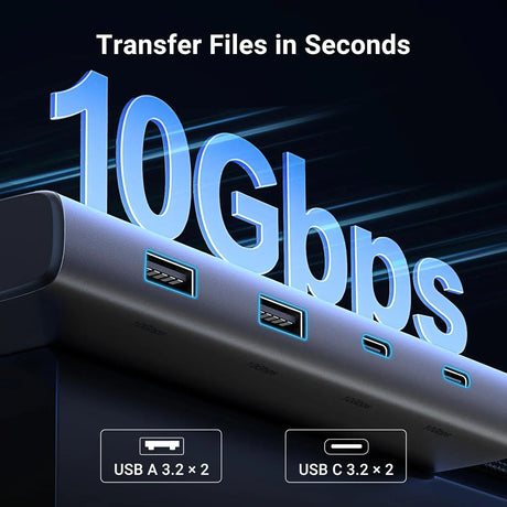 UGREEN 8 in 1 USB C Docking Station with Dual Monitor, 4K Triple Display USB C Hub with 2 HDMI, DP, 2 USB A&C 3.2 Ports, 100W PD, Dock Compatible for MacBook, Dell, HP, Lenovo, Surface etc (35625) - Ugreen India