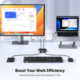 UGREEN USB Switch 2PC USB Switch 3.0 2 in 2 Out USB Switch with 2 USB 3.0 A to A Cable for Keyboard, Mouse, Printer, Hard Drives, USB Cameras etc. (35313) - Ugreen India