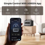 UGREEN PowerRoam 1200W Portable Power Station, 1024Wh Solar Generator, LiFePO4 Battery, 1.5H Fast Charging, 1200W AC Outlets, Generators for Outdoor Camping/Home Backup/RVs (Solar Panel Optional) 15054 - Ugreen India