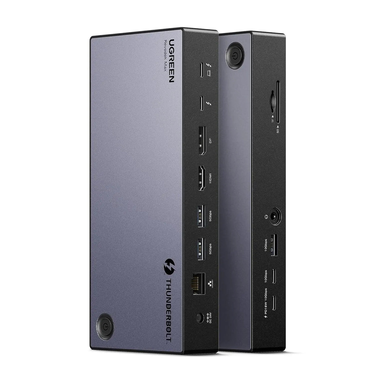 UGREEN Revodok Max 313 Thunderbolt 4 Dock, 13-in-1 40Gbps Docking Station Triple 4K@60Hz or Single 8K Display with HDMI 2.1, DP 1.4, Gigabit Ethernet, SD/TF 4.0, 60W PD Power for MacBook, Laptops (25085) - Ugreen India
