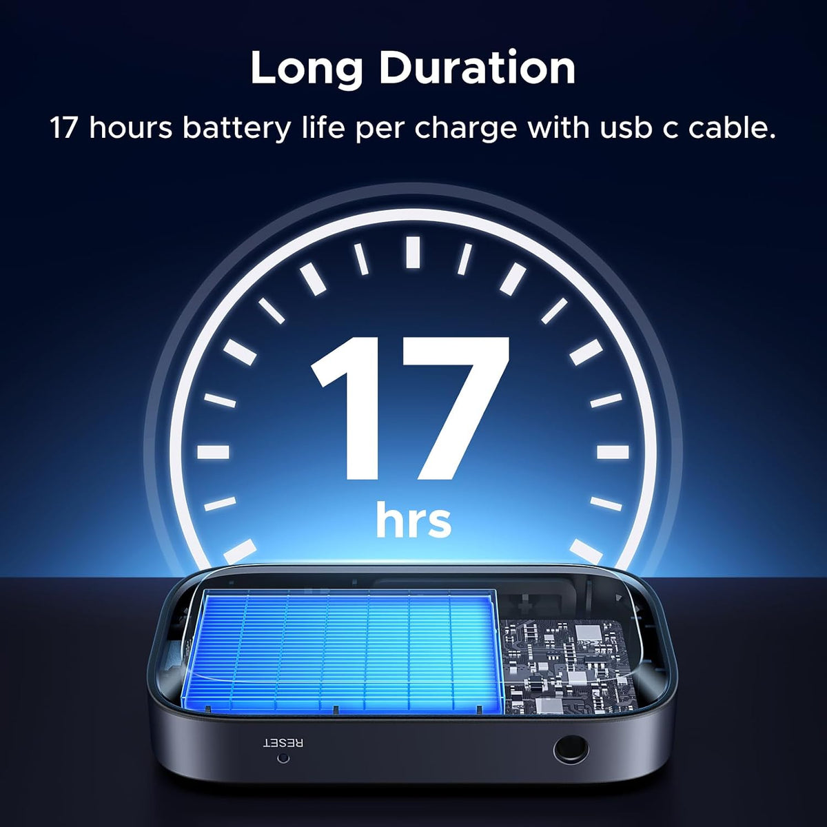 UGREEN 55546 Bluetooth 6.0 LDAC AUX receiver 17-hour long battery duration