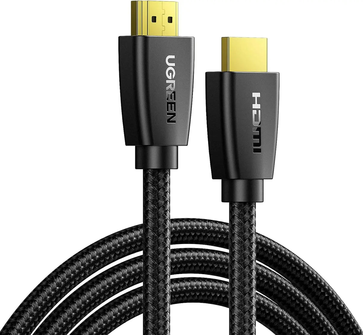 UGREEN 15m 4K@60Hz HDMI 2.0 পুরুষ থেকে পুরুষ ব্রেইডেড কেবল, PS5, UHD টিভি, মনিটর, কম্পিউটার, Xbox 360, PS4, ব্লু-রে এবং আরও অনেক কিছুর জন্য 18Gbps সামঞ্জস্যপূর্ণ (40416) 