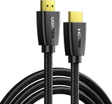 UGREEN 15m 4K@60Hz HDMI 2.0 পুরুষ থেকে পুরুষ ব্রেইডেড কেবল, PS5, UHD টিভি, মনিটর, কম্পিউটার, Xbox 360, PS4, ব্লু-রে এবং আরও অনেক কিছুর জন্য 18Gbps সামঞ্জস্যপূর্ণ (40416) 