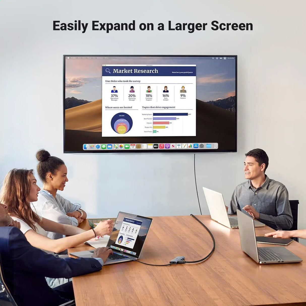 UGREEN 5M 4K@60Hz Braided HDMI 2.0 Cable Male to Male Round 18Gbps Ethernet 3D UHD TV Monitor Xbox PS5 PS4 Blu-ray Gold 40412