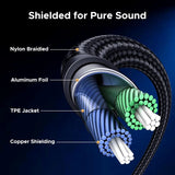 UGREEN 1M/3.3FT USB Type C to 3.5mm Audio Aux Cable, DAC Hi-Res 32bit/384kHz Car Audio TRS Headphone Lead Compatible with Galaxy S25 S24 iPhone 16 15 Pro Max Plus M3 Ultra iPad Air Pixel 9 (55734) Ugreen