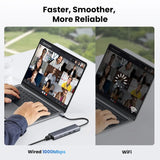 UGREEN USB C Ethernet Adapter 10Gbps 5-in-1 Hub 2 USB-C 3.2 USB-A Gigabit RJ45 Thunderbolt MacBook XPS iPad Pro (45320)