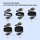 UGREEN 3M HDMI 2.0 Extension Cable Male to Female Extender 4K@60Hz High Speed UHD HDTV Monitor PS5 Xbox Laptop PC Black 10145