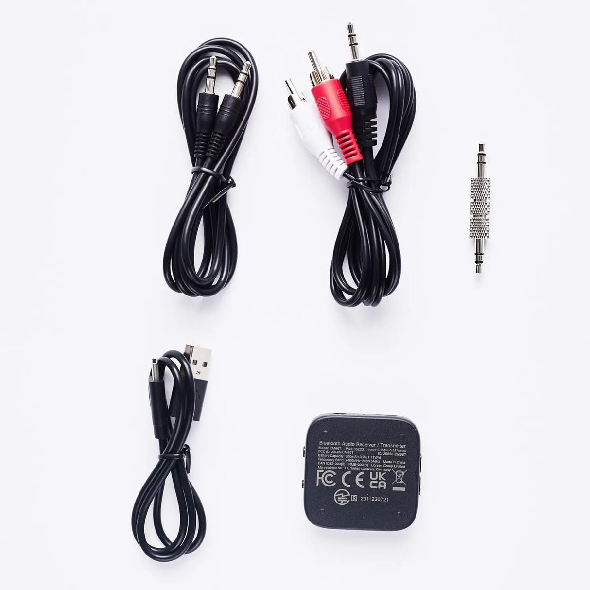 UGREEN Bluetooth 5.2 Transmitter / Receiver For TV, Dual Pair, compatible with Airpods Earbuds Speaker, Bluetooth Headphone Adapter For Airplane, TV Audio, PC, MP3, and Gym (35223) - Ugreen India