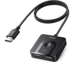 UGREEN HDMI 2.0 4K 60Hz 2 In 1 Out Switch, Bi-Directional with 1M HDMI Cable Support 4K 3D Compatible with Xbox PS4 PS5 Blu-Ray Player TV Stick Monitor(70607)
