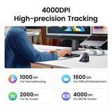 UGREEN Vertical Ergonomic Mouse Wireless (Bluetooth 5.0+2.4G) with 5 Buttons, 1000/16000/2000/4000 DPI, Prevention of Mouse Arm Compatible with PC/Laptop/Tablet, Black (25444) - Ugreen India