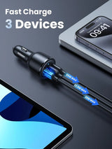 UGREEN 69W USB-C Car Charger 3-Port Fast Charging PD 45W 20W QC 18W iPhone 13 12 11 iPad MacBook Galaxy Pixel 20467