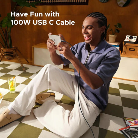 UGREEN 0.5M/1.6Ft 100W Uno USB C to USB C Cable Fast Charging Cable with LED Display for iPhone 16/16 Plus/16 Pro/16 Pro Max/15, MacBook Pro/Air, iPad Pro/Air, Galaxy S24 Ultra (45612) Ugreen India