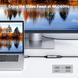 UGREEN USB C 3.1 to HDMI 2.0 Adapter Cable 4K 60Hz Thunderbolt iPad Pro MacBook Samsung S10 S9 Surface Pro Dell (70444)