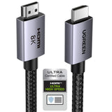 UGREEN 2M HDMI 2.1 8K Cable 48Gbps Ultra High Speed Cord 4K240Hz/8K60Hz Support Dynamic HDR eARC Dolby Atmos HDCP Compatible (25910)