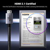 UGREEN 2M HDMI 2.1 8K Cable 48Gbps Ultra High Speed Cord 4K240Hz/8K60Hz Support Dynamic HDR eARC Dolby Atmos HDCP Compatible (25910)