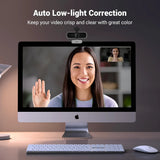 UGREEN Full HD 1080P Webcam with Microphone, 2 Noise-Canceling Mics, 85° Fov & Fixed Focus, Plug and Play, Auto Light Correction, Privacy Cover PC Camera for Streaming/Conferencing, Zoom, Space Gray75326 Ugreen